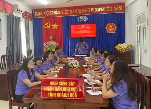 VIỆN KIỂM SÁT NHÂN DÂN KHU VỰC 5 - KHÁNH HÒA TỔ CHỨC HỘI NGHỊ RÀ SOÁT BỔ SUNG QUY HOẠCH CÁN BỘ LÃNH ĐẠO, QUẢN LÝ GIAI ĐOẠN 2021–2026 VÀ GIAI ĐOẠN 2021-2031