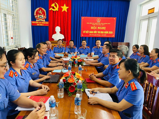 CỤM THI ĐUA SỐ 1 TỔ CHỨC LỄ KÍ KẾT GIAO ƯỚC THI ĐUA NĂM 2026