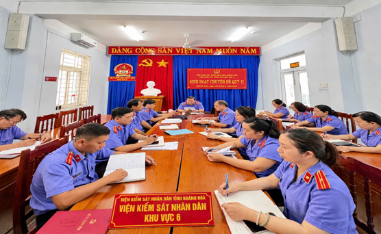 Chi bộ viện kiểm sát nhân dân khu vực 6 tổ chức sinh hoạt chuyên đề quý II năm 2026