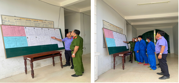 Viện kiểm sát nhân dân khu vực 7 - Khánh Hòa tăng cường tuyên truyền, kiểm sát việc thực hiện quyền bầu cử của người bị tạm giữ, tạm giam tại Phân trại tạm giam Ninh Sơn