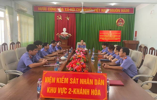 Viện kiểm sát nhân dân khu vực 2  - khánh hoà triển khai chuyên đề nâng cao chất lượng kiểm sát giải quyết án dân sự