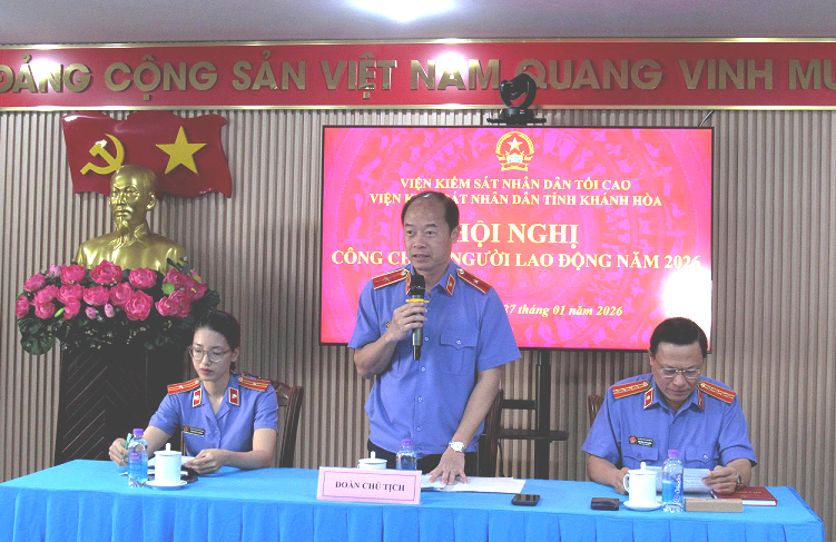 Viện kiểm sát nhân dân tỉnh Khánh Hòa tổ chức Hội nghị công chức, người lao động năm 2026
