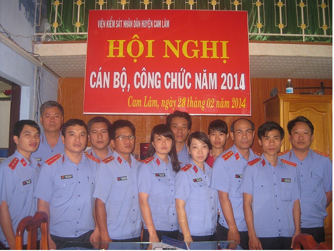 Hội nghị cán bộ, công chức Viện kiểm sát nhân dân huyện Cam Lâm năm 2014