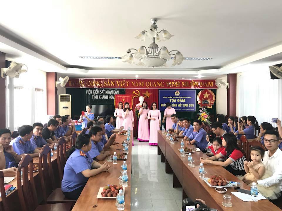 Công đoàn Viện kiểm sát nhân dân tỉnh Khánh Hòa tổ chức tọa đàm ngày gia đình Việt Nam 28/6/2018