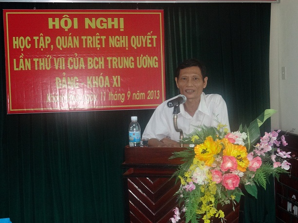 Đảng uỷ VKSND tỉnh Khánh Hoà tổ chức học tập Nghị quyết Trung ương 7 (Khoá XI):