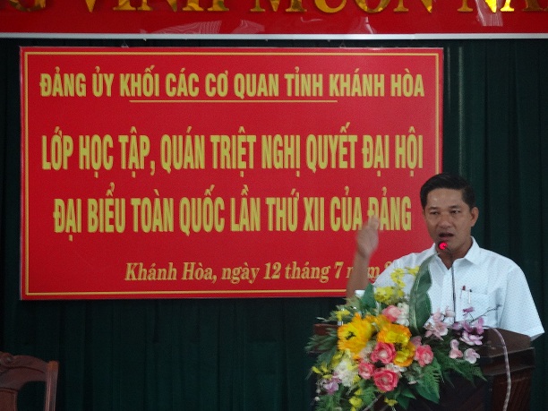 Đảng bộ Viện kiểm sát nhân dân tỉnh Khánh Hòa tổ chức Hội nghị học tập, quán triệt Nghị quyết Đại hội Đại biểu toàn quốc lần thứ XII của Đảng