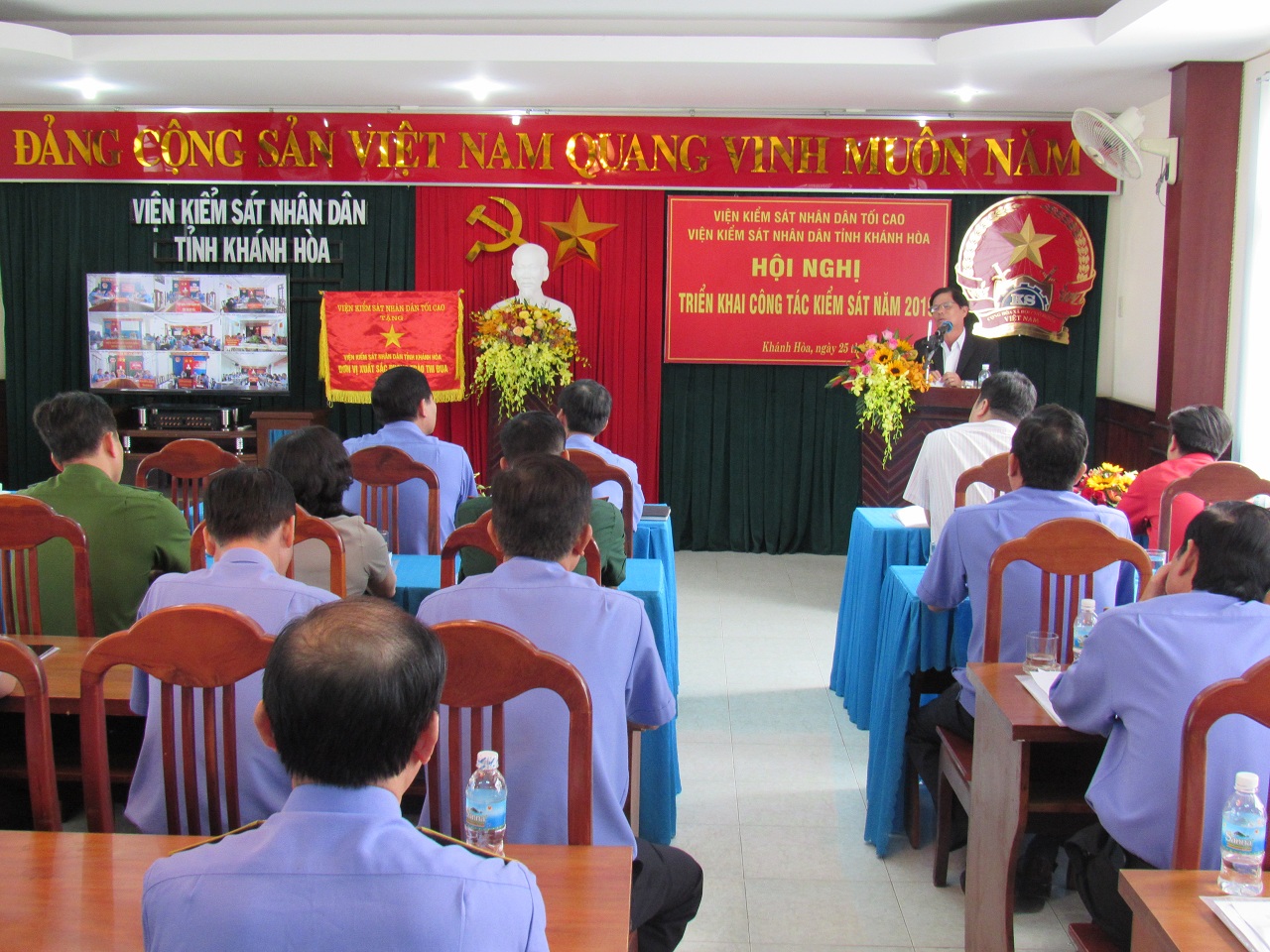 Viện kiểm sát nhân dân tỉnh Khánh Hòa tổ chức Hội nghị trực tuyến Hội nghị triển khai công tác năm 2019