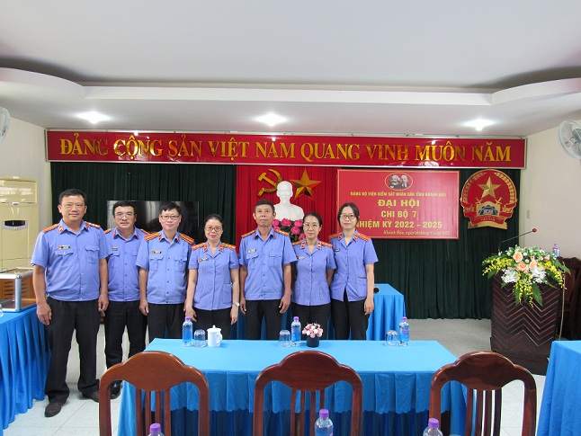 Chi bộ 7 thuộc Đảng bộ Viện kiểm sát nhân dân tỉnh Khánh Hòa tổ chức Đại hội nhiệm kỳ 2022 - 2025