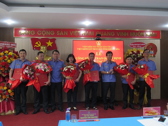 Lễ công bố, trao Quyết định về công tác cán bộ