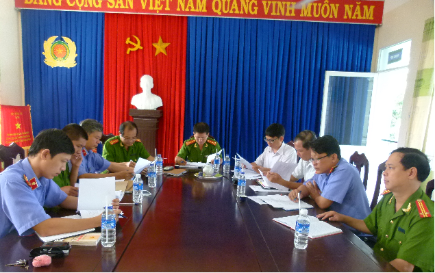 Viện kiểm sát nhân dân huyện Cam Lâm họp liên ngành về án trọng điểm