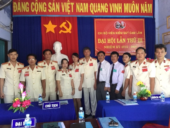 Đại hội Chi bộ Viện kiểm sát nhân dân huyện Cam Lâm nhiệm kỳ 2015 - 2020