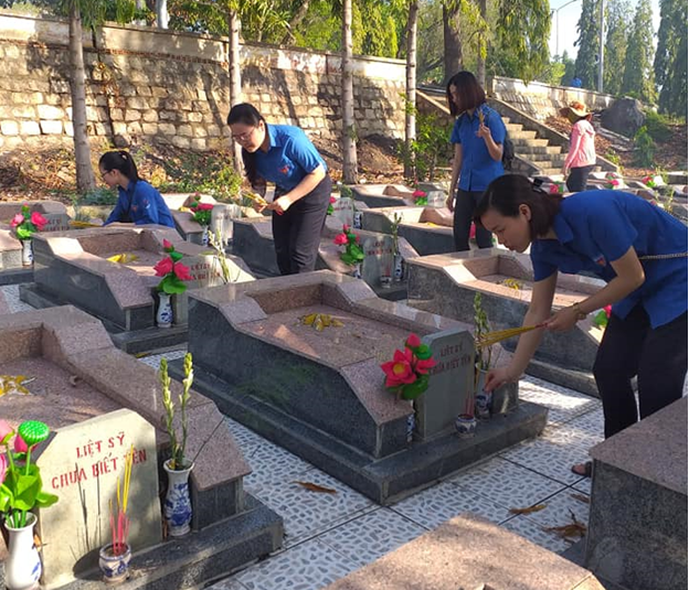 Chi đoàn Viện kiểm sát nhân dân tỉnh Khánh Hòa tham gia chuỗi hoạt động nhân kỉ niệm 73 năm ngày thương binh liệt sỹ