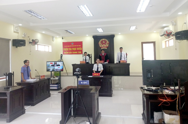 Viện KSND thành phố Cam Ranh và Toà án nhân dân thành phố Cam Ranh phối hợp tổ chức phiên toà xét xử trực tuyến