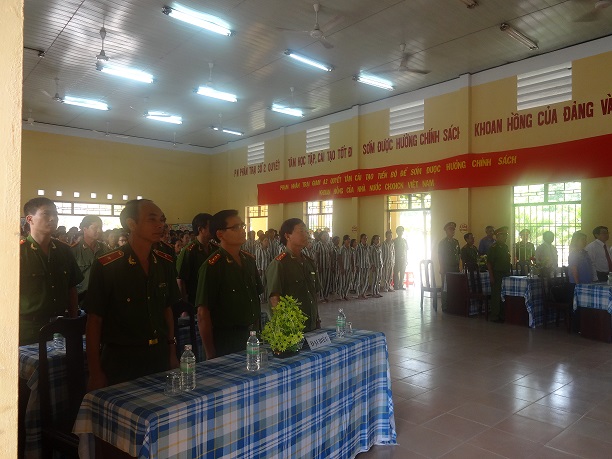 Lễ công bố đặc xá của Chủ tịch nước tại trại giam A2 - Khánh Hoà