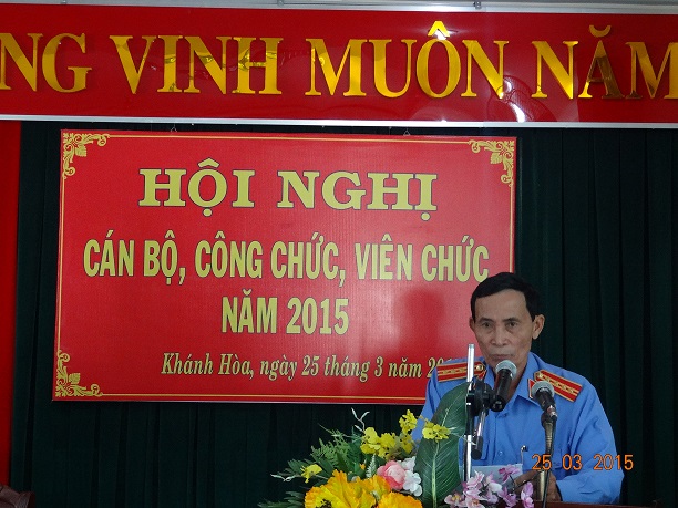 Viện kiểm sát nhân dân tỉnh Khánh Hòa tổ chức Hội nghị cán bộ công chức năm 2015