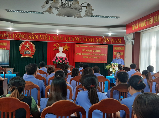 Viện kiểm sát nhân dân tỉnh Khánh Hòa phối hợp cùng Trường Đại học Kiểm sát Hà Nội tổ chức Bồi dưỡng một số kỹ năng nghiệp vụ chuyên sâu về hình sự