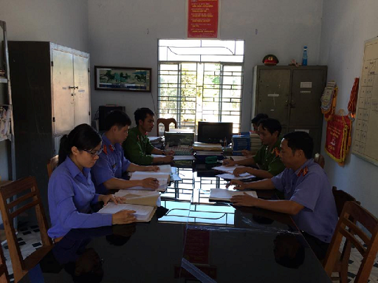 Viện kiểm sát nhân dân huyện Khánh Sơn Kiểm sát trực tiếp tại Nhà tạm giữ Công an huyện Khánh Sơn