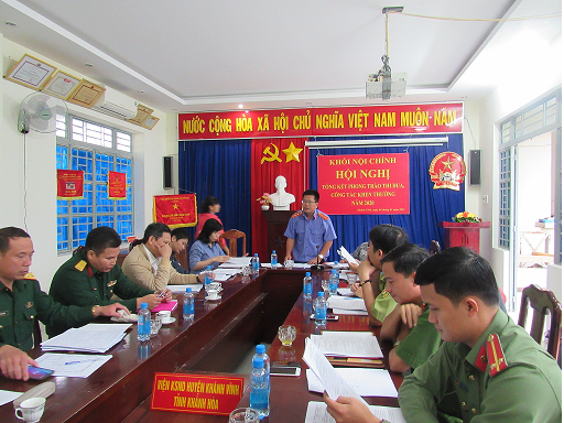 Viện kiểm sát nhân dân huyện Khánh Vĩnh chủ trì tổ chức Hội nghị tổng kết phong trào thi đua yêu nước khối Nội chính năm 2020