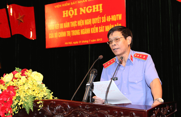 Hội nghị tổng kết 08 năm thực hiện Nghị quyết số 49 nq/tw của Bộ chính trị trong Ngành kiểm sát nhân dân