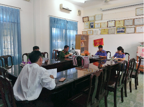 Liên ngành Cơ quan Cảnh sát điều tra - Viện kiểm sát - Tòa án nhân dân  thị xã Ninh Hòa họp chọn án trọng điểm