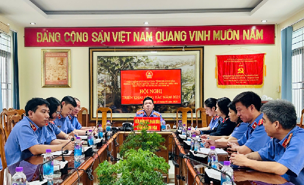 Phòng thực hành quyền công tố kiểm sát điều tra, truy tố, xét xử sơ thẩm án hình sự Viện kiểm sát nhân dân tỉnh Khánh Hòa tổ chức Hội nghị triển khai công tác năm 2025