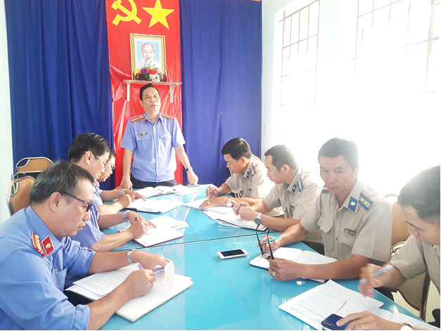 VKSND tỉnh Khánh Hòa tiến hành Phúc tra việc thực hiện Kết luận Trực tiếp kiểm sát tại Chi cục thi hành án dân sự thị xã Ninh Hòa
