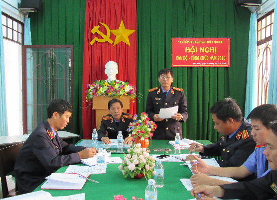 VKSND huyện Vạn Ninh tổ chức Hội nghị Cán bộ, Công chức năm 2016