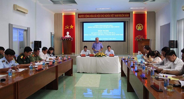 KHỐI THI ĐUA CÁC CƠ QUAN NỘI CHÍNH TỈNH KHÁNH HÒA TỔ CHỨC HỘI NGHỊ SƠ KẾT CÔNG TÁC PHONG TRÀO THI ĐUA 6 THÁNG ĐẦU NĂM 2023