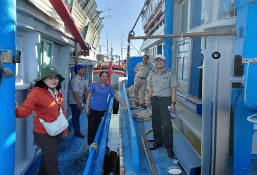 Kiểm sát việc cưỡng chế, kê biên tàu đánh cá để...