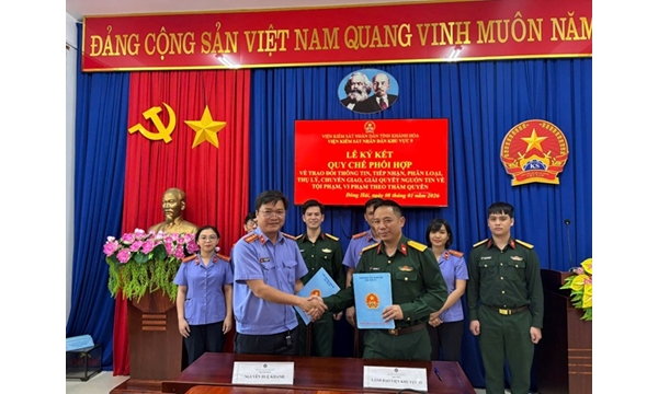 Viện kiểm sát khu vực 5 ký kết Quy chế phối hợp...