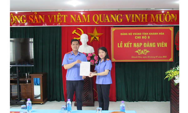Chi bộ 8 Viện kiểm sát nhân dân tỉnh Khánh Hòa tổ chức lễ......